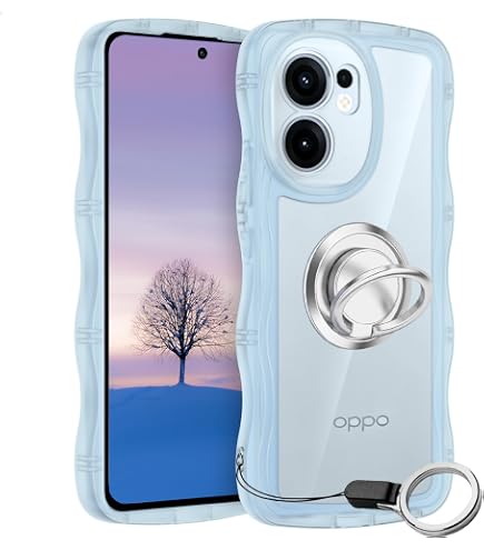 Amazon.co.jp: OPPO Reno13 A ケース クリア ウェーブ TPU波状の